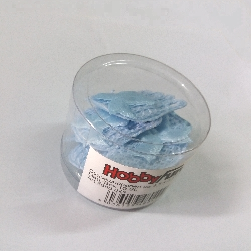 Botinhas Bébé Azul 35x35 mm ( cx. c/ 10 un. )