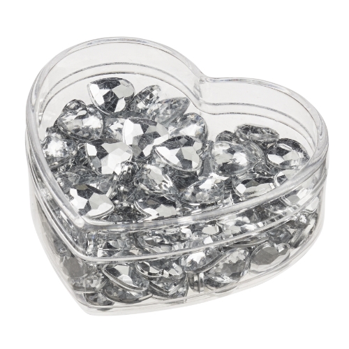 Caixa Coração c/ Corações 10mm ( 120 un.)
