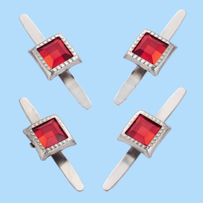 Ataches Pedra Vermelha 5mm (10 un.)