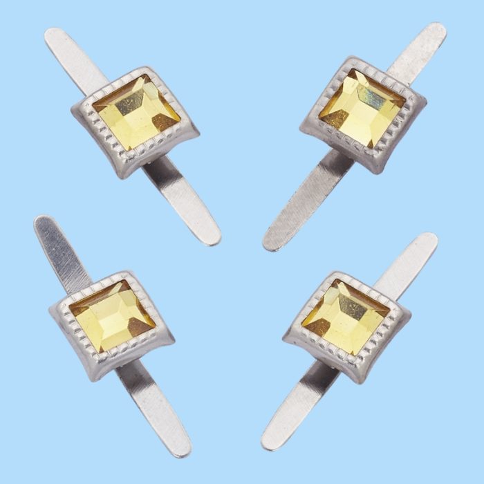 Ataches Pedra Amarelo 5mm (10 un.)