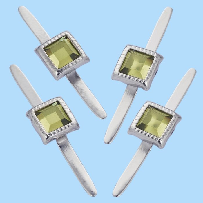 Ataches Pedra Verde Claro 5mm (10 un.)