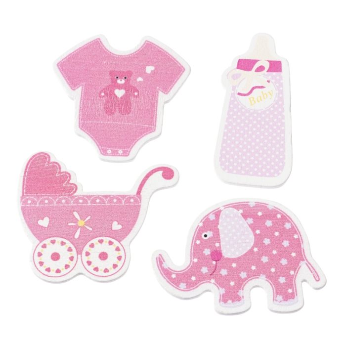 Blister Bébé Rosa - 4 Motivos Sortidos ( 12 un. )