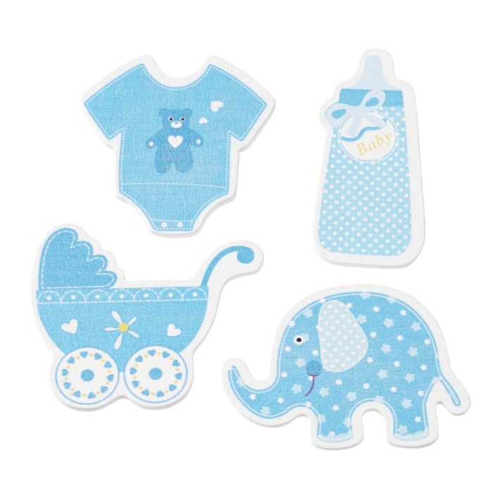 Blister Bébé Azul - 4 Motivos Sortidos ( 12 un. )