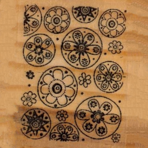 Carimbo Flores Redondas