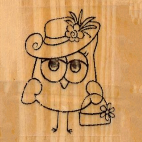 Carimbo Coruja c/ Chapéu