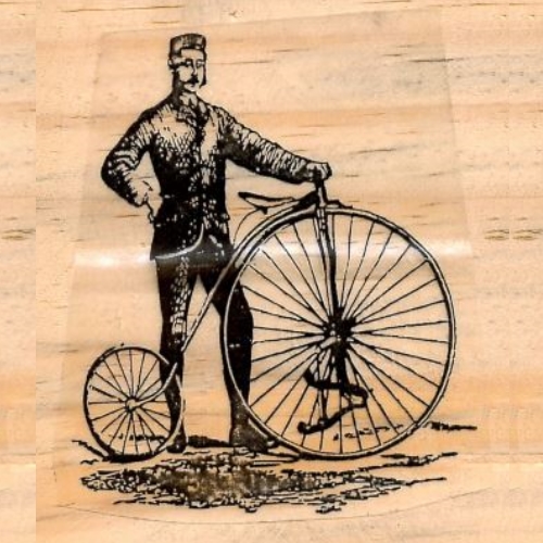 Carimbo Homem com Bicicleta