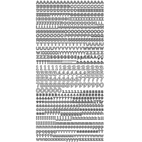 Sticker Prata Letras