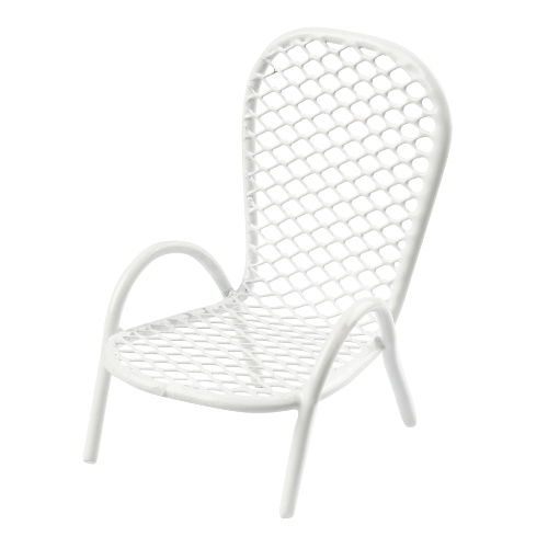 Cadeira de Metal Branco 65x35mm
