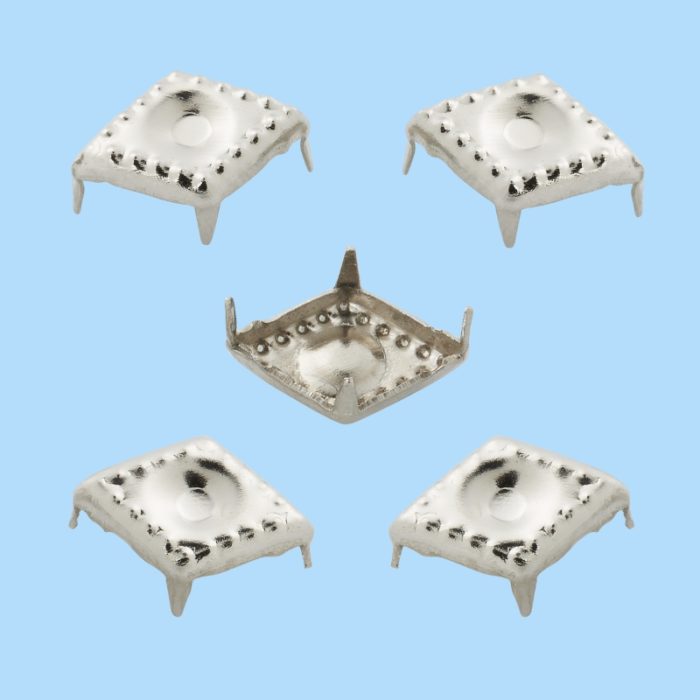 Ataches Prata Losangos 10x7mm (20 un.)