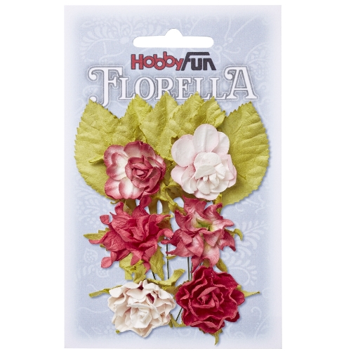 Florella - Flor Papel Hortênsia 3Cm.- 6un.