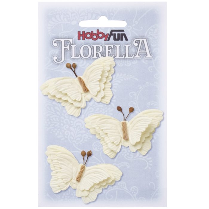 Florella - Borboletas Bege