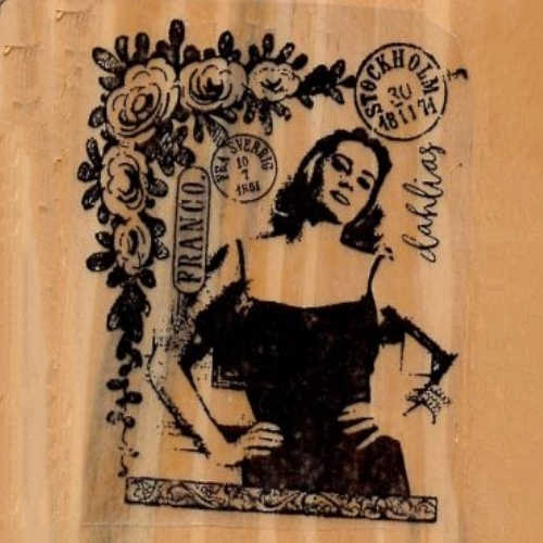 Carimbo Sra. com Flores