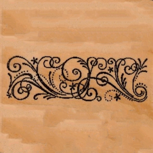 Carimbo Barra com Arabescos