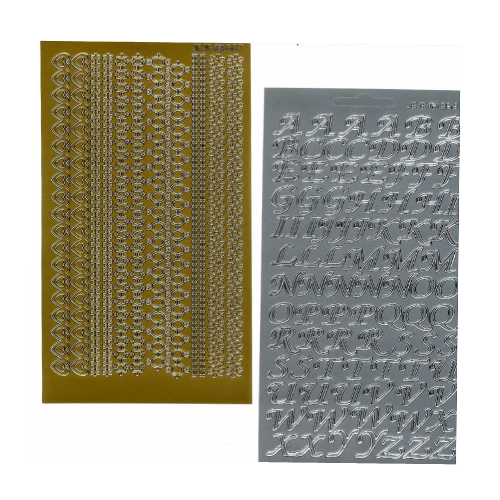 Sticker Scrap Ouro/Prata