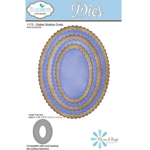 Cortante Dotted Scallop Ovals 138x108mm