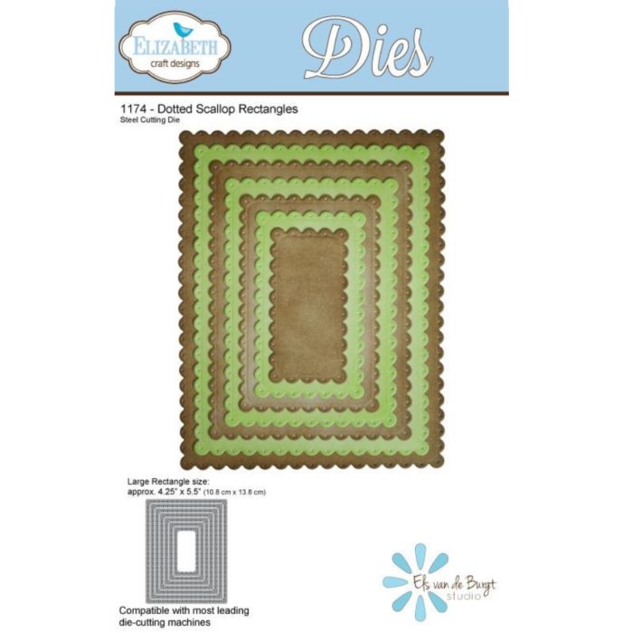 Cortante Dotted Scallop Rectangles 138x108mm