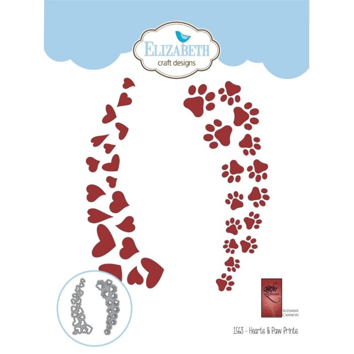 Cortante Hearts & Pawprints (5.1cm x 12.7cm)