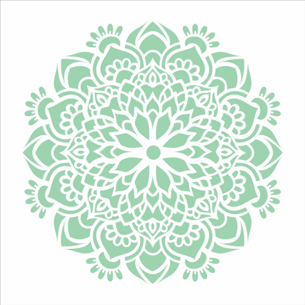 Stencil Opa 30.5x30.5 Flor Bauer