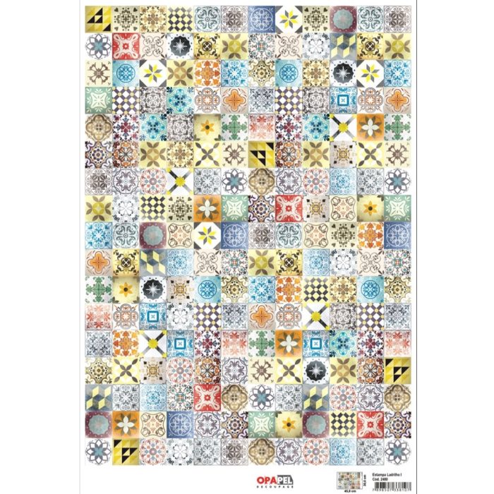Papel Decoupage Ladrilho I 30X45