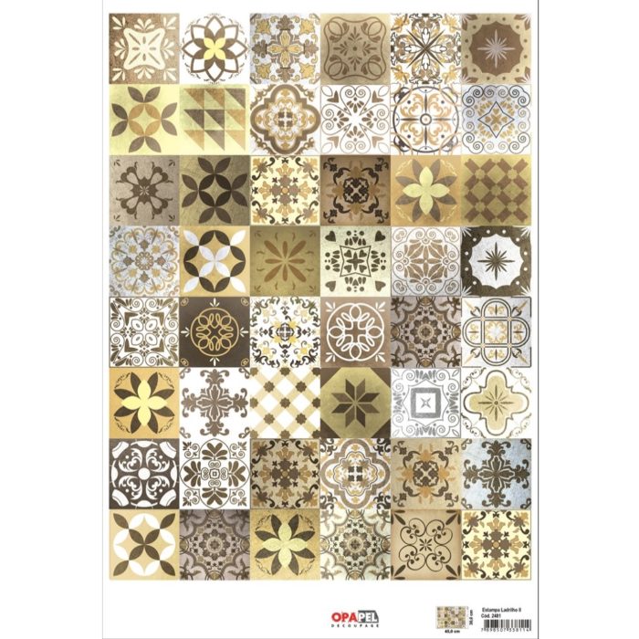 Papel Decoupage Ladrilho II 30X45
