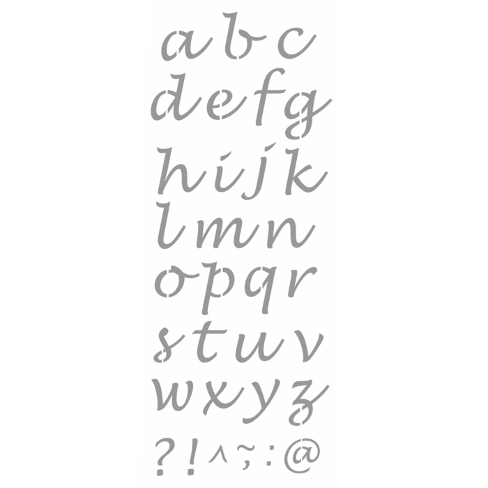 Stencil Opa 17x42 Alfabeto Minúsculo