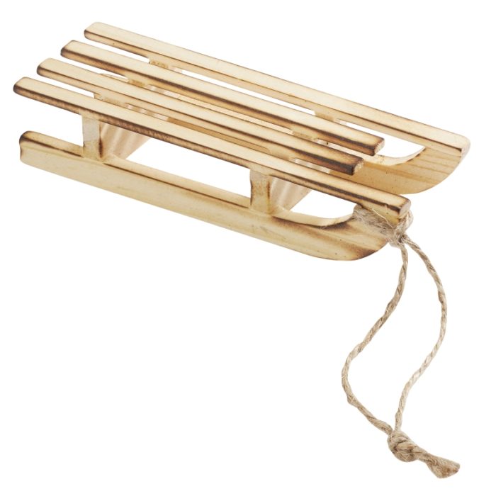 Trenó Madeira 100x35x20 mm.