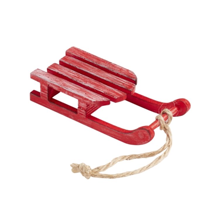 Trenó Madeira Vermelho 110 mm. (2 un.)