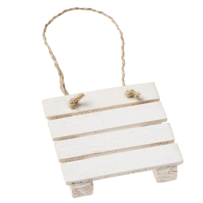 Palete em Madeira Branco 50 mm.