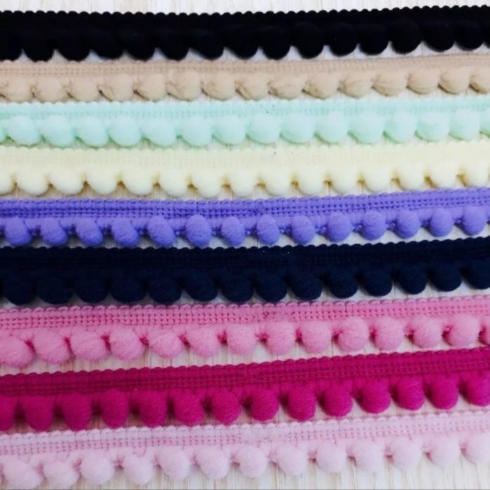Fita Mini Pompons 50Mts. (Clique p/ver Cores)