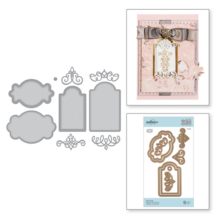 Cortante Spellbinders Swirl Tags