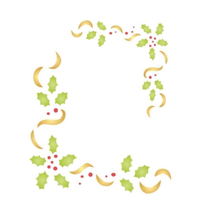 Stencil Opa 15x20 Cantoneira Natal