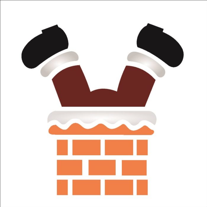 Stencil Opa 14x14 Chaminé