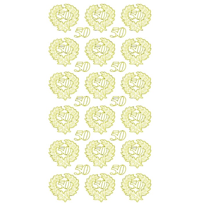 Sticker "50" Ouro