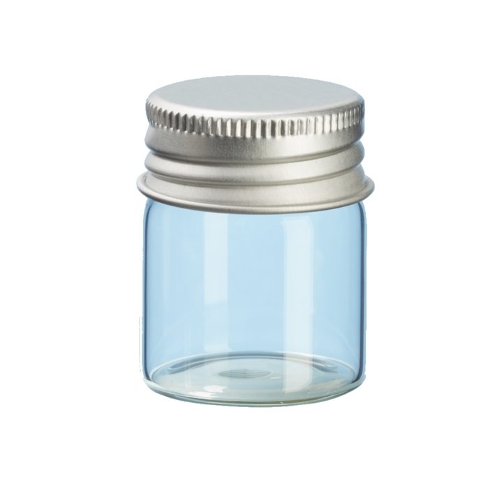 Frasco Vidro c/ Tampa Metal 30x40mm (4 un.)