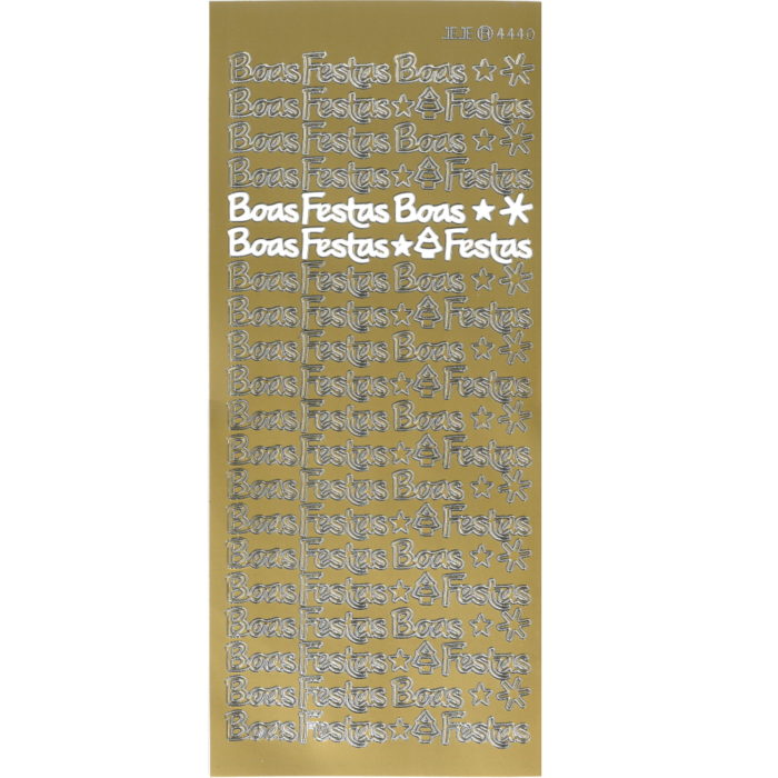 Sticker Ouro "Boas Festas"