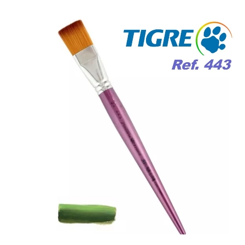 Pincel Chato Longo Ref. 443 (Clique p/ver nº)