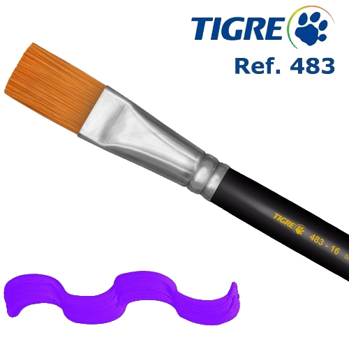 Pincel Chato Ref. 483 (clique p/ver nº)