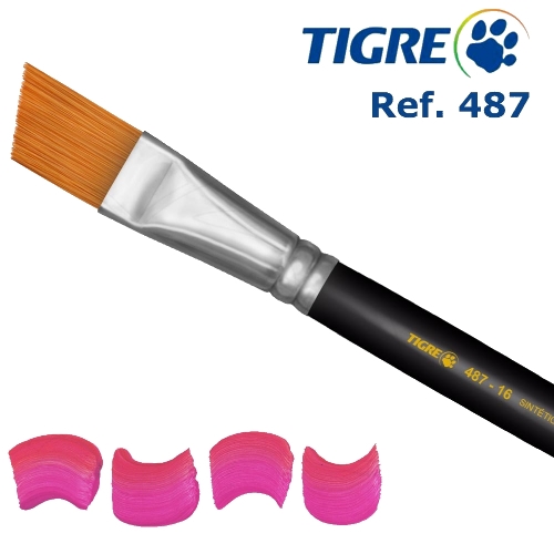 Pincel Chanfrado p/ Cerâmica Ref. 487 (clique p/ver nº)