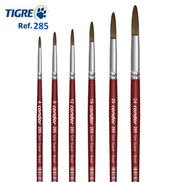 Pincel Cerâmica e Aguarela Ref. 285 (clique p/ver nº)