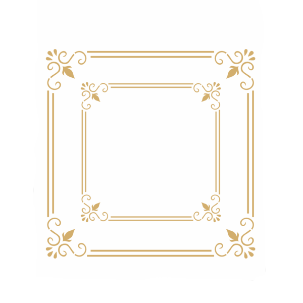 Stencil Opa 20X25 Moldura Quadrada