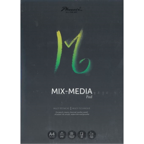 Bloco Multitecnicas A4 Acid Free 250gr.  40 Fls