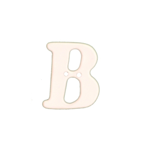 Botão Letra - B  28x28mm (4 un.)