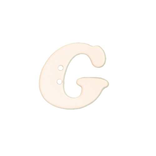 Botão Letra - G  28x28mm (4 un.)