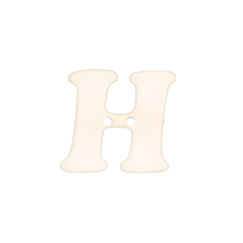 Botão Letra - H  28x28mm (4 un.)