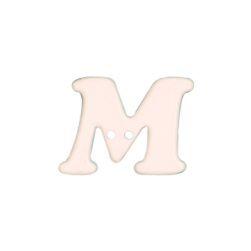 Botão Letra - M  28x28mm (4 un.)