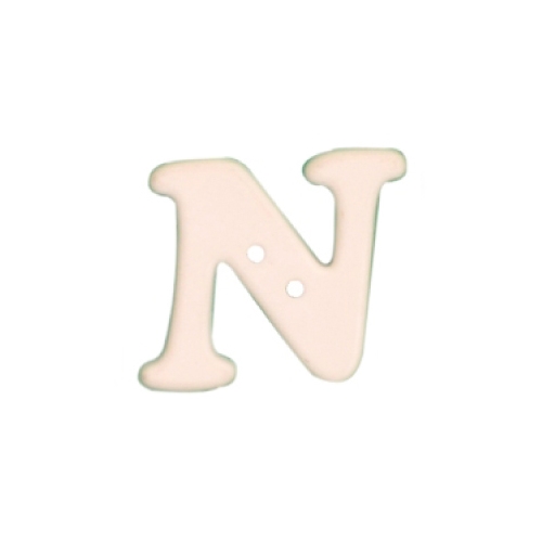 Botão Letra - N  28x28mm (4 un.)