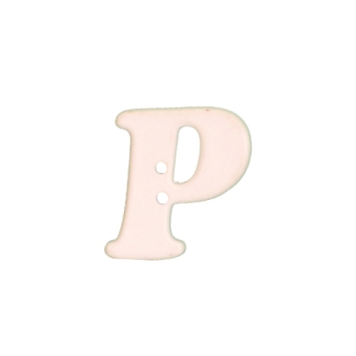 Botão Letra - P  28x28mm (4 un.)