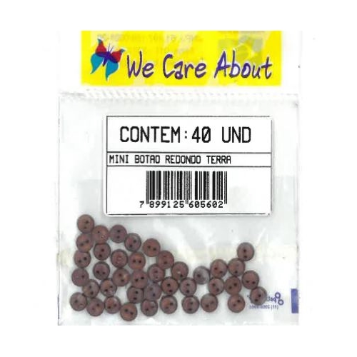 Mini Botão Redondo Terra (40 un.)