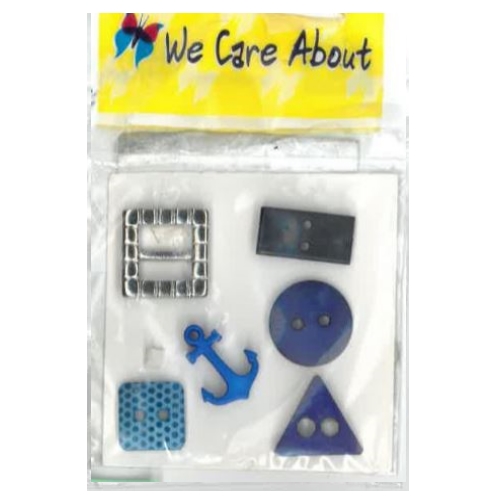 Botão Compose Azul (6 un.)