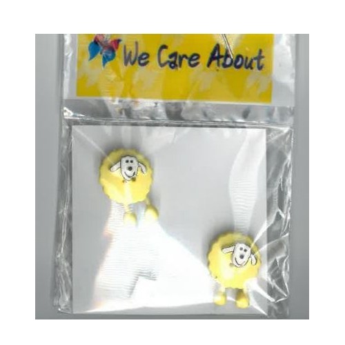 Botão Carneirinho Amarelo (2 un.)